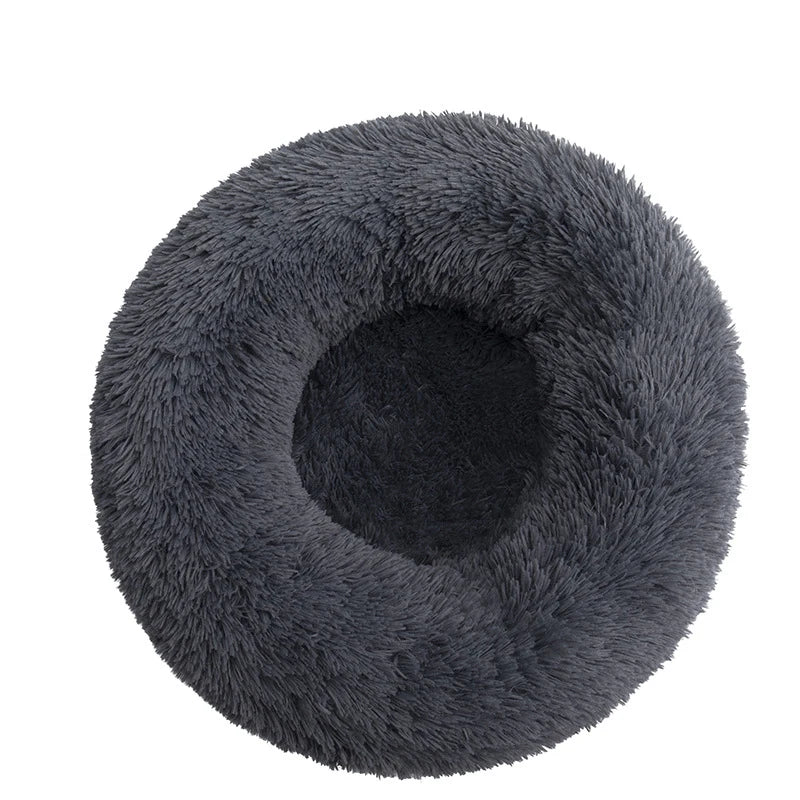 Calming Donut Plush Pet Bed
