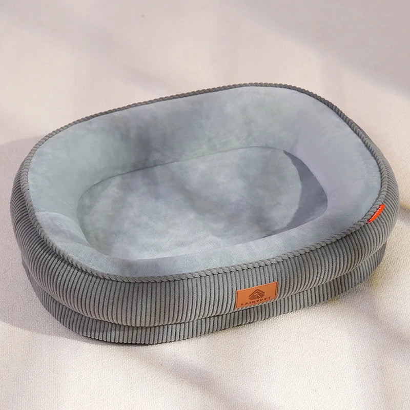 Soft Corduroy Pet Bed